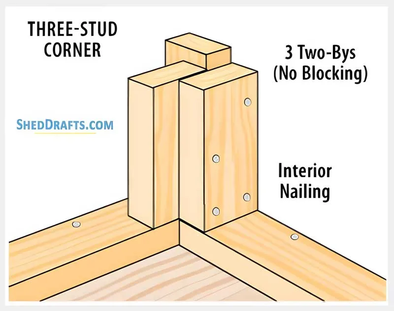 03 Three Corner Stud Framing