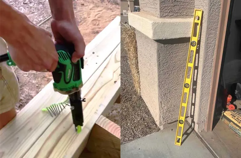 04 Tools Level And Screwgun