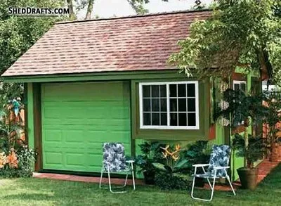 12x16 Gable Storage Shed Building Plans