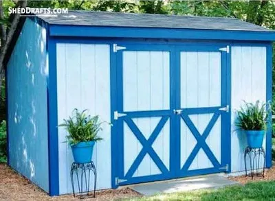 8x12 Saltbox Storage Shed Plans