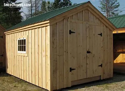 10x10 Gable Garden Storage Shed Plans
