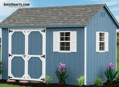 10x16 Gable Garden Storage Shed Plans