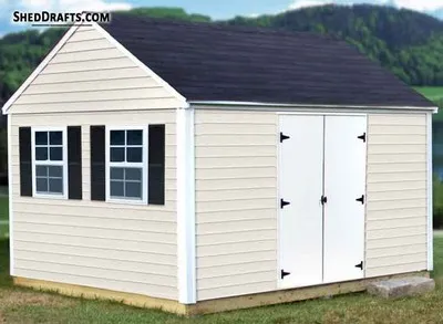 12x12 Gable Garden Storage Shed Plans