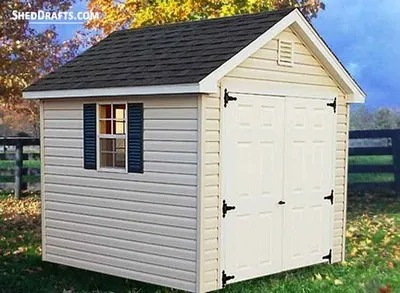 8x8 Gable Storage Shed Plans