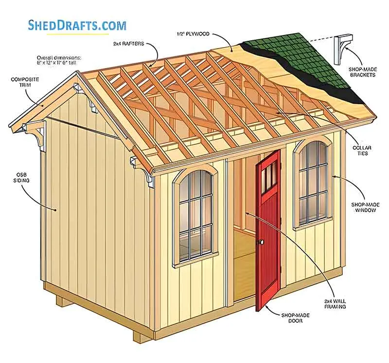 8x12 Storage Shed Plans Blueprints 01 Shed Blueprints