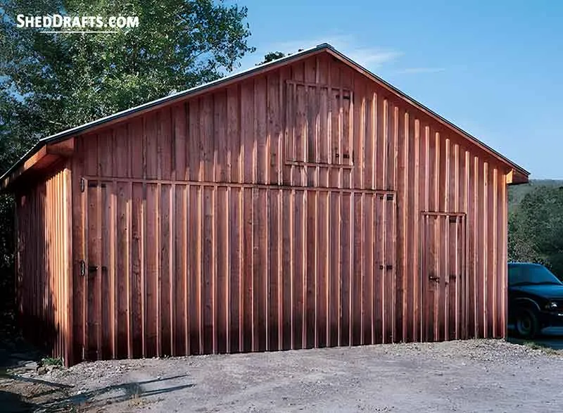 18x24 Garage Workshop Shed Plans Blueprints 00 Draft Design