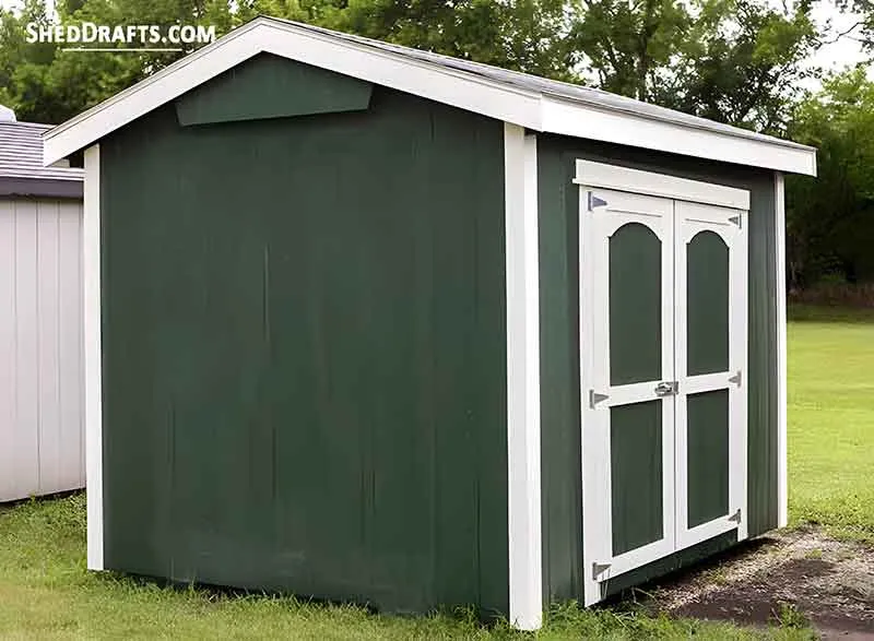 6x6 Gable Tool Storage Shed Plans Blueprints 00 Draft Design