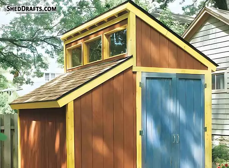 10x10 Clerestory Shed Plans Blueprints