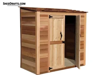4x8 Lean To Shed Building Plans Blueprints 00 Draft Design 2