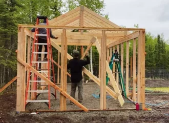 00 Gable Shed Roof Framing With Trusses