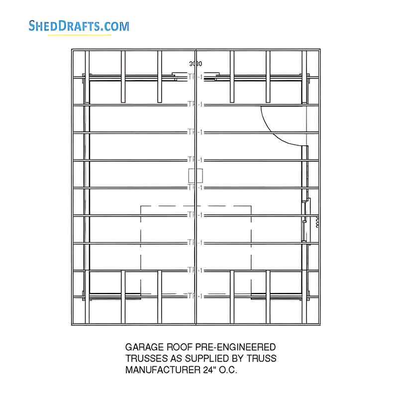 16x16 Gable Storage Shed Plans Blueprints 11 Roof Framing